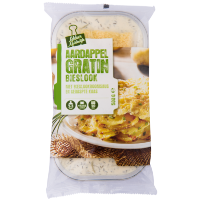 Lekker makkelijk Aardappelgratin met bieslook en kaas