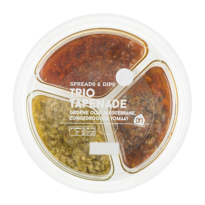 Huismerk Trio van tapenade