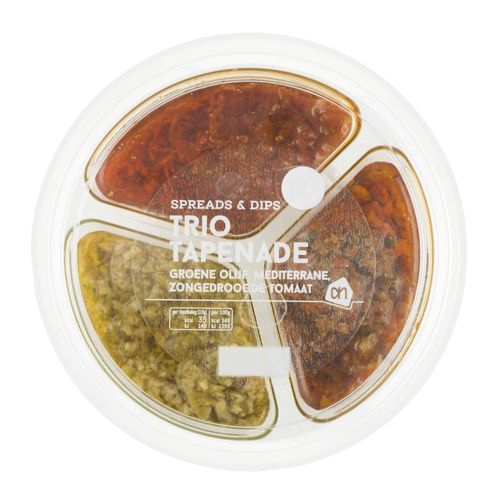 Huismerk Trio van tapenade