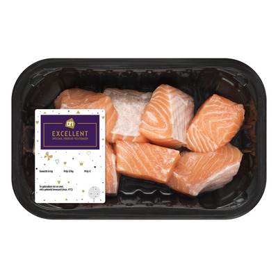 Huismerk Mini gourmet zalmblokjes
