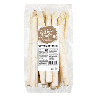 Huismerk Buitenbeentjes witte asperges