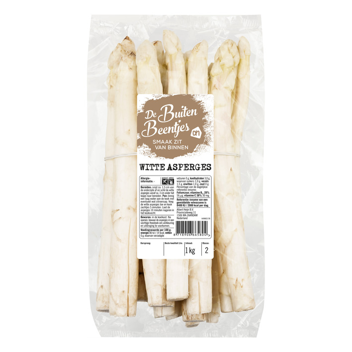 Huismerk Buitenbeentjes witte asperges