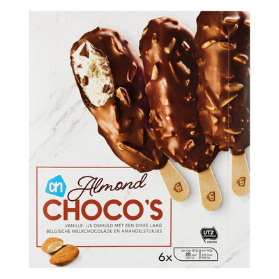 Huismerk Chocolade almond ijs