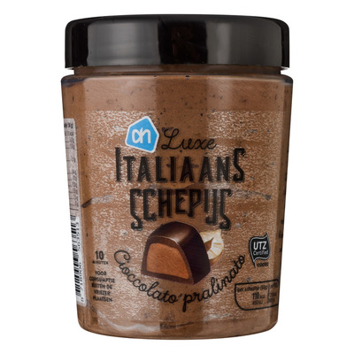 Huismerk Italiaans schepijs cioccolato pralinato