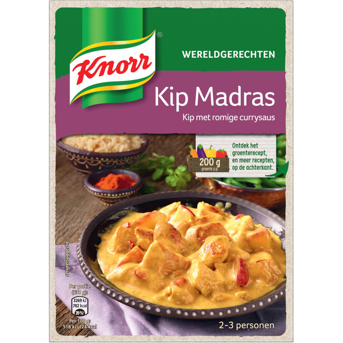 Knorr Wereldgerechten kip madras