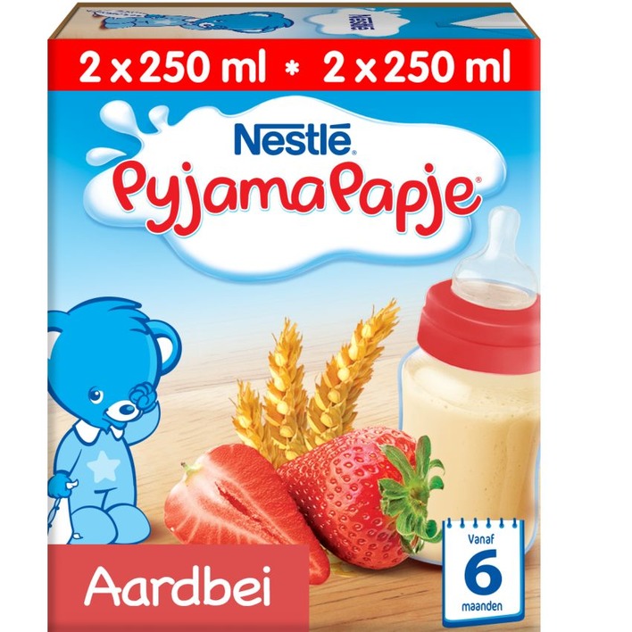 Nestlé Pyjamapapje aardbei met rijstebloem