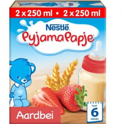 Nestlé Pyjamapapje aardbei 6+ mnd baby pap