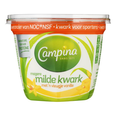 Campina Magere milde kwark vanille