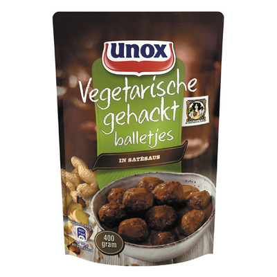 Unox Vega ballen in satésaus