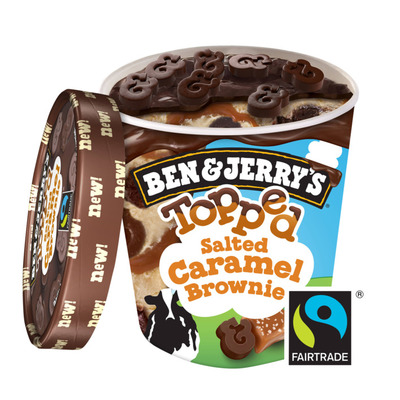 Ben & Jerry's Topped ijs salted caramel brownie