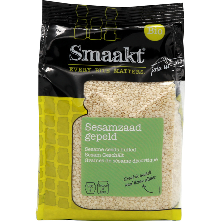 Smaakt Sesamzaad gepeld
