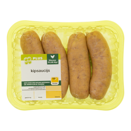 Huismerk Kipsaucijs 4 stuks