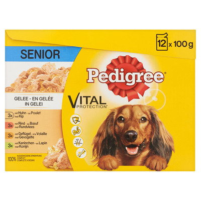 Pedigree Maaltijdzakjes senior in gelei