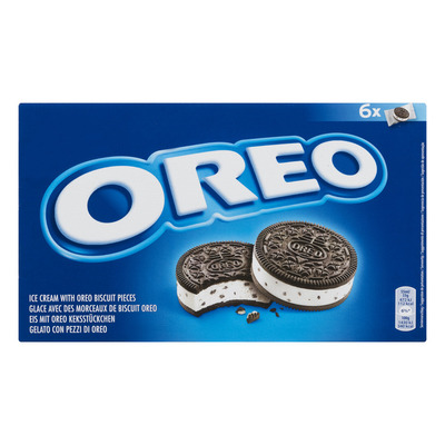 Oreo Ice cream with oreo biscuit pieces