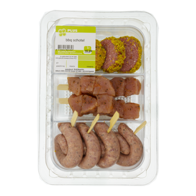 Huismerk BBQ schotel