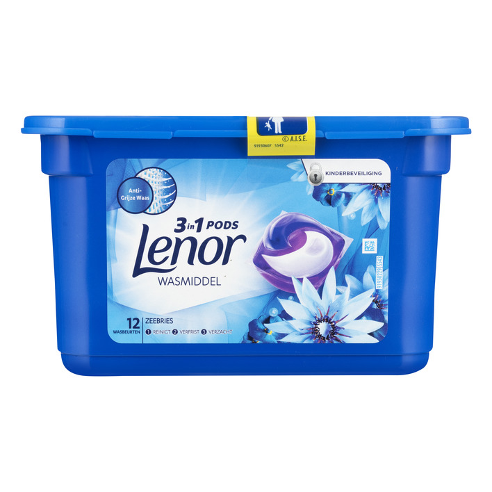 Lenor 3in1 pODS zeebries wasmiddel capsules