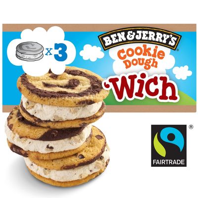 Ben & Jerry's 'wich Multipack Cookie Dough Ijs
