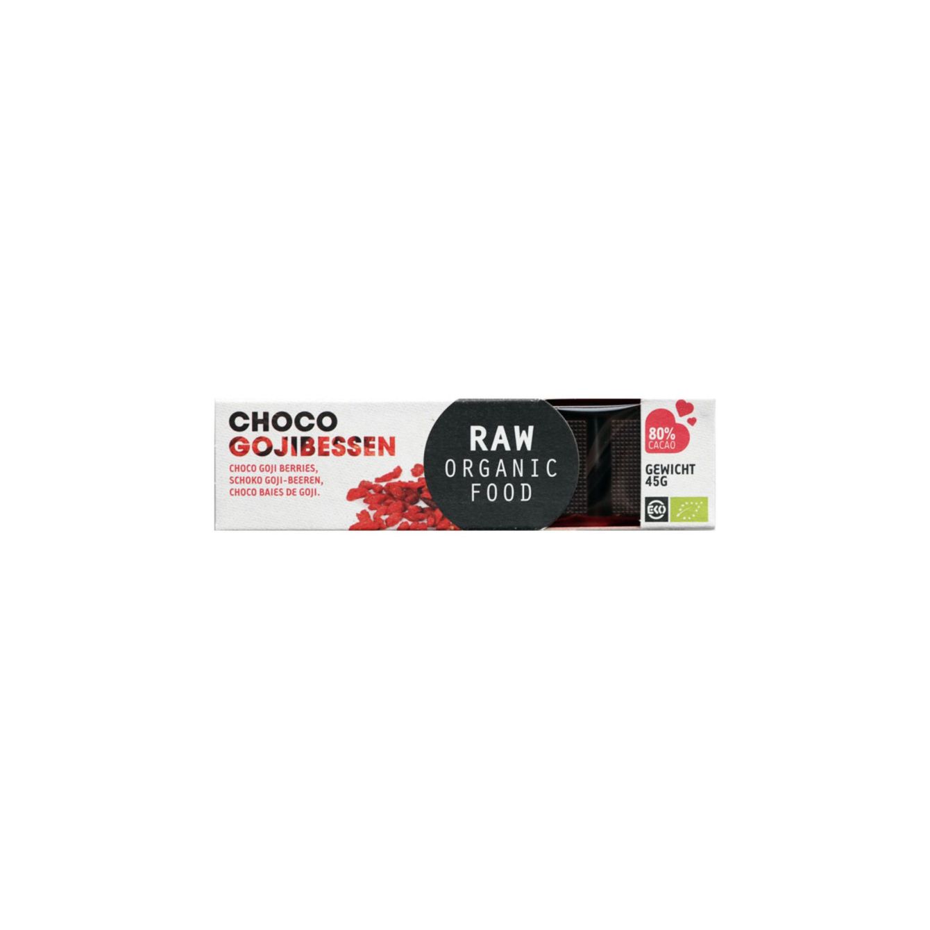 Raw Organic Food Chocoladereep Gojibessen