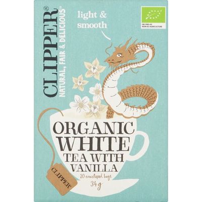 Clipper Organic white tea vanilla 1-kops