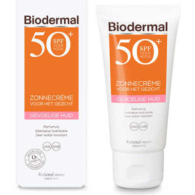 Biodermal Zonnecreme gevoelige huid spf 50+