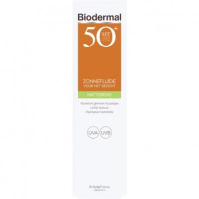 Biodermal Matterende zonnefluïde SPF 50+