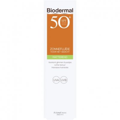 Biodermal Matterende zonnefluïde SPF 50+