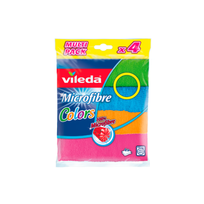 Vileda microvezeldoek colors 4-pack