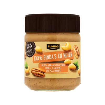 Huismerk Pasta van Geroosterde Pinda Cashew-en Pecannoot