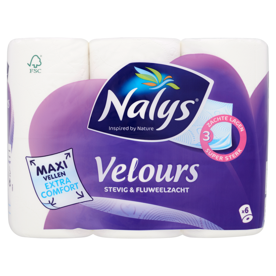 Nalys Toiletpapier velours maxi