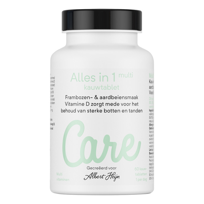 Care Multi alles-in-1 kauwtabletten framboos
