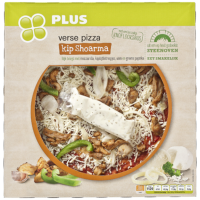 Huismerk Pizza kipshoarma