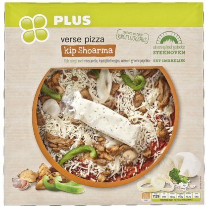 Huismerk Pizza kipshoarma