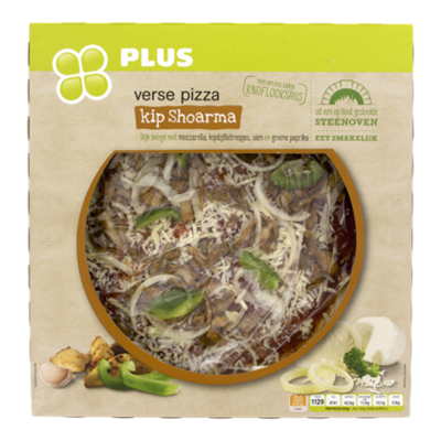 Huismerk Pizza kipshoarma