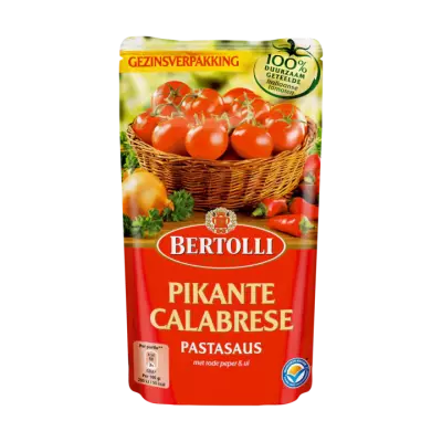 Bertolli Pastasaus In Zak Pikant 4-5 Porties