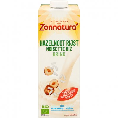 Zonnatura Hazelnoot rijst drink biologisch