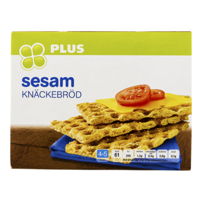 Huismerk Knäckebröd Sesam 4 x 5 Stuks