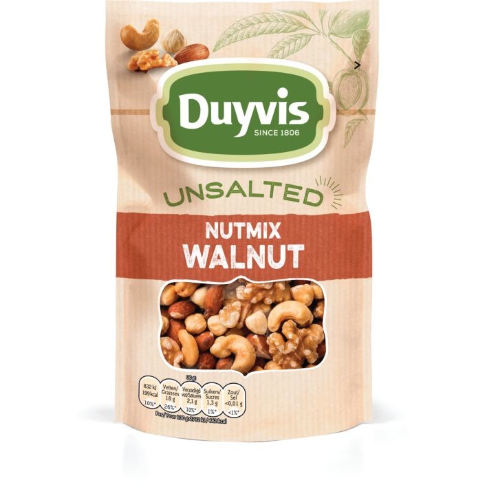 Duyvis Unsalted nutmix walnoot