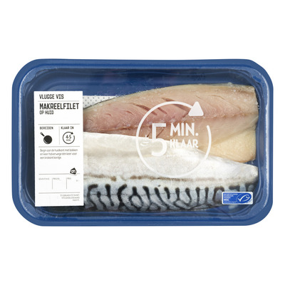 Huismerk Makreelfilet op huid