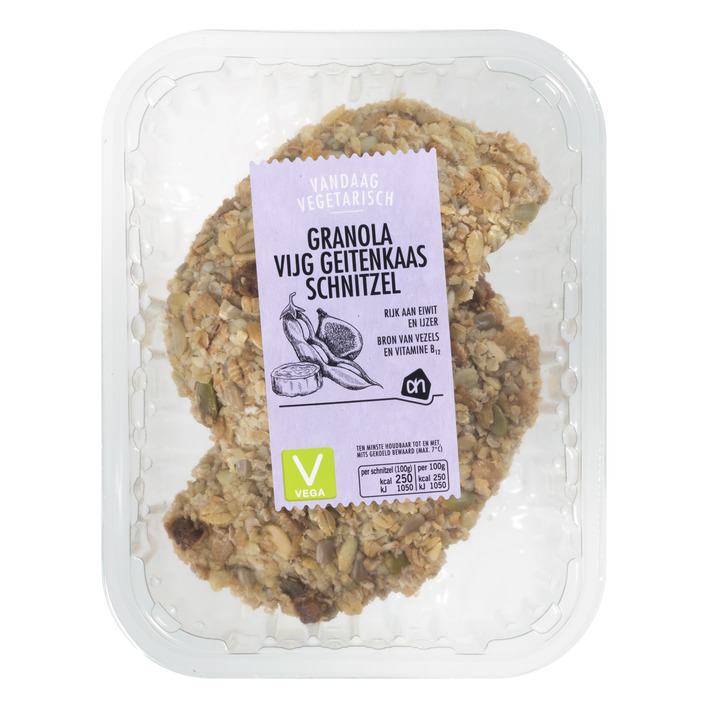 Huismerk Vega granola schnitzel vijg-geitenkaas