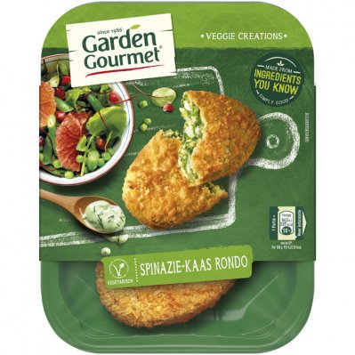 Garden Gourmet Vegetarische spinazie-kaas rondo