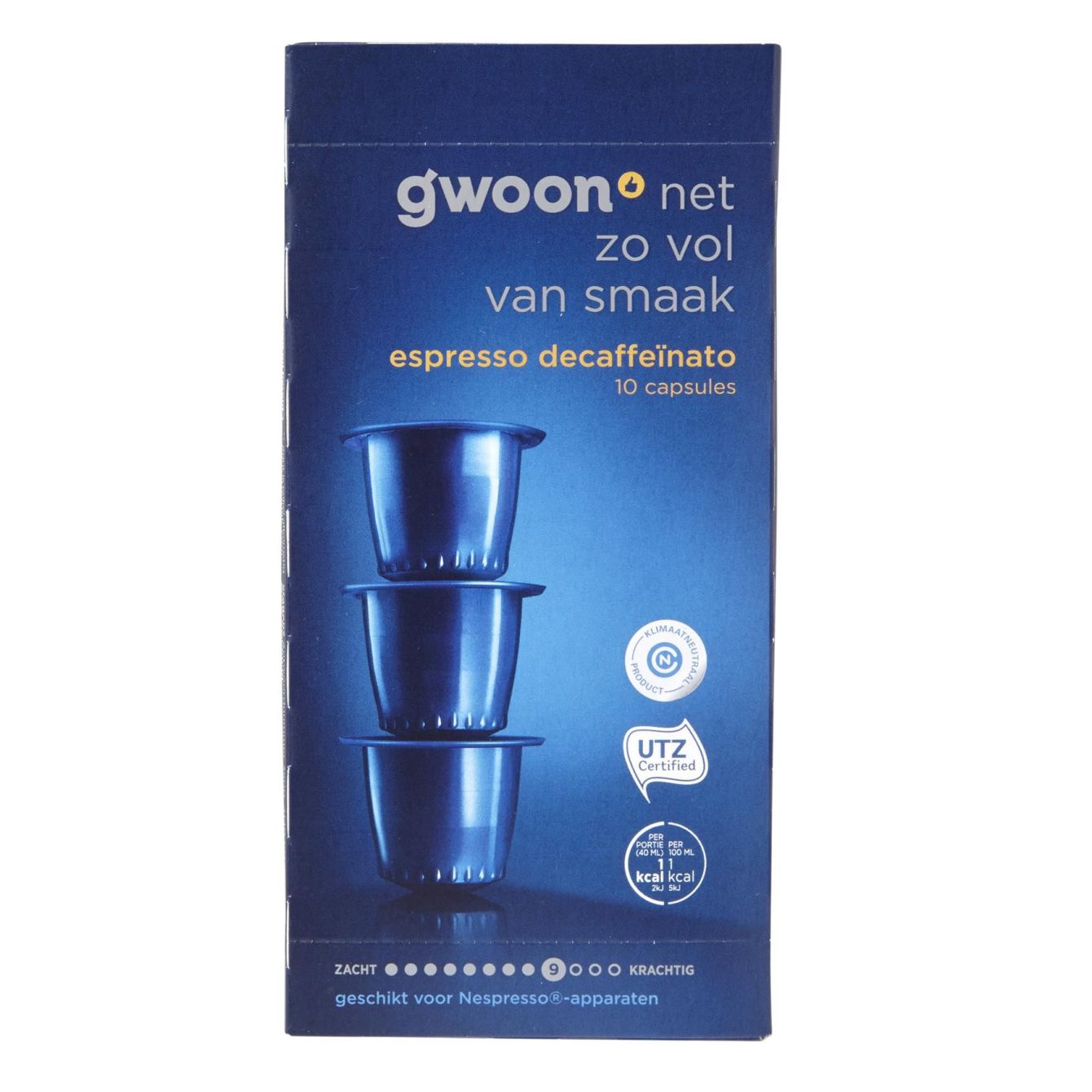 Huismerk Espresso Decaffeïnato Capsules Sterkte 9