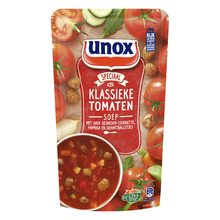 Unox Soep in zak Hollandse tomatensoep