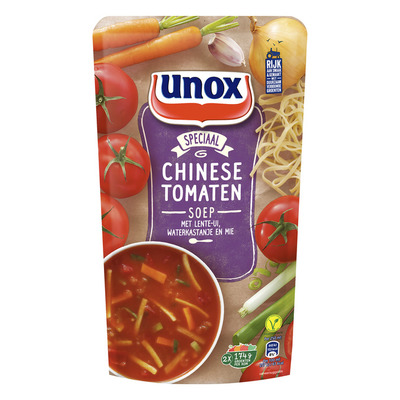 Unox Soep in zak chinese tomatensoep