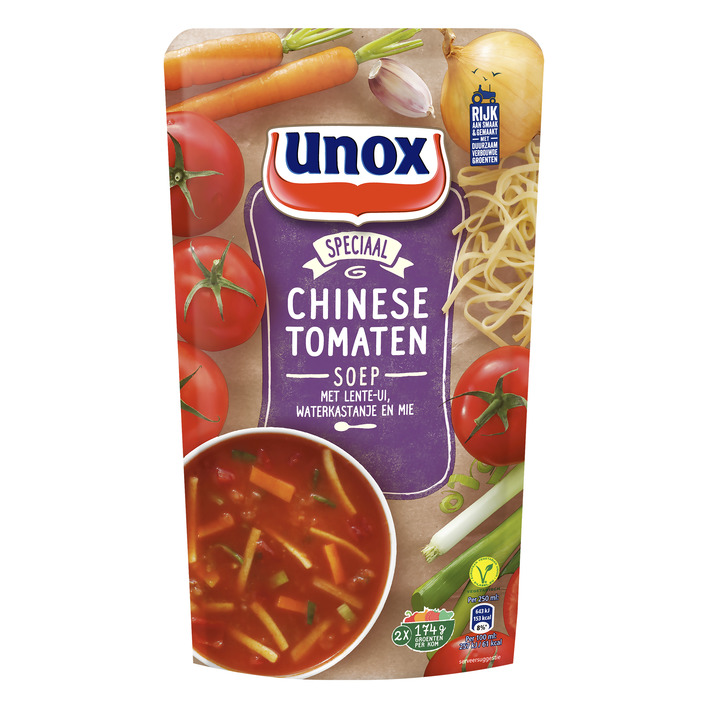 Unox Soep in zak chinese tomatensoep
