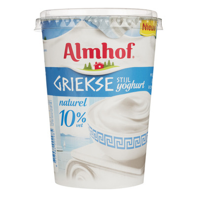 Almhof Griekse stijl yoghurt naturel 10% vet