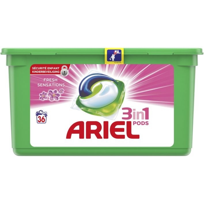 Ariel Pods fresh pink wasmiddel capsules