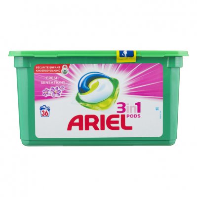 Ariel Pods fresh pink wasmiddel capsules