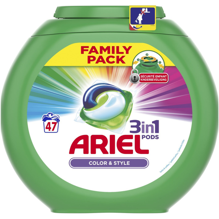 Ariel 3in1 pods kleur&stijl wasmiddel capsules