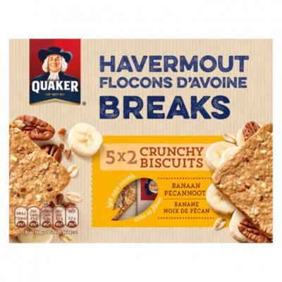 Quaker Havermout biscuit banaan & pecan