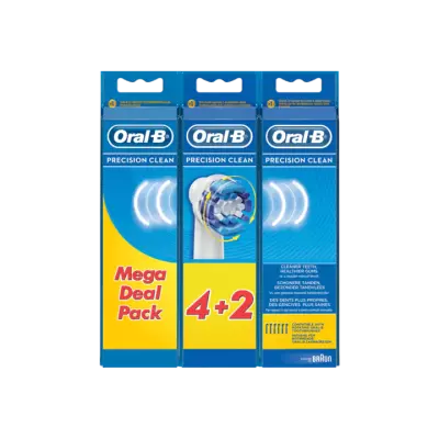 Oral-B Precision Clean Vervangende Opzetborstels Voor Elektrische Tandenborstels x